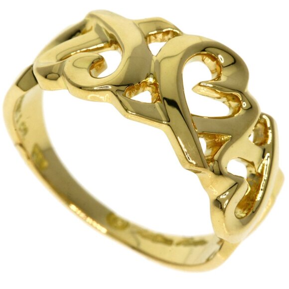 TIFFANY 18k Yellow Heart Ring - Picture 1 of 11